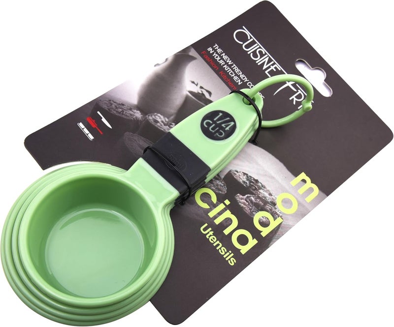 كويزين أرت طقم أكواب قياس 7 قطع، بيستو جرين، بولي بروبلين - Image 5